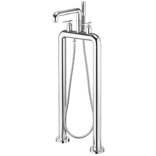 Larger image of Crosswater UNION Free Standing BSM Tap With Lever Handles (Chrome).