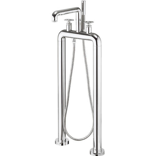 Larger image of Crosswater UNION Free Standing BSM Tap With Wheel Handles (Chrome).
