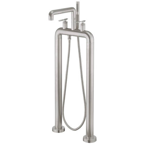 Larger image of Crosswater UNION Free Standing BSM Tap With Lever Handles (B Nickel).