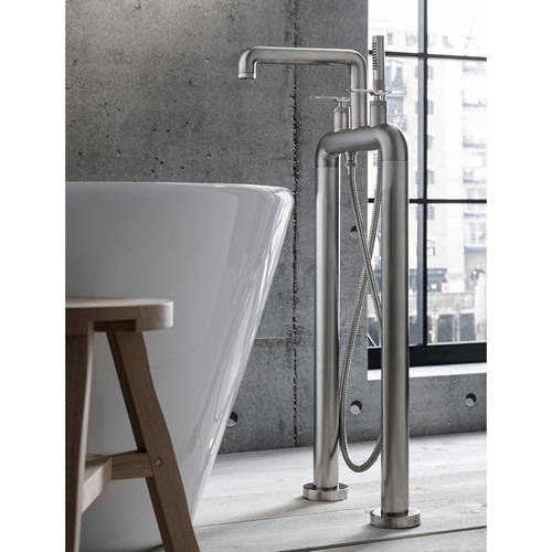 Example image of Crosswater UNION Free Standing BSM Tap With Lever Handles (B Nickel).