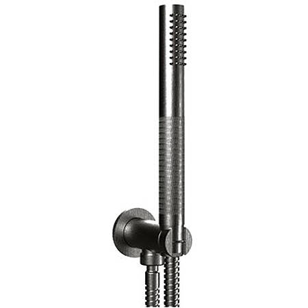 Larger image of Crosswater UNION Wall Outlet & Shower Handset (Brushed Black).