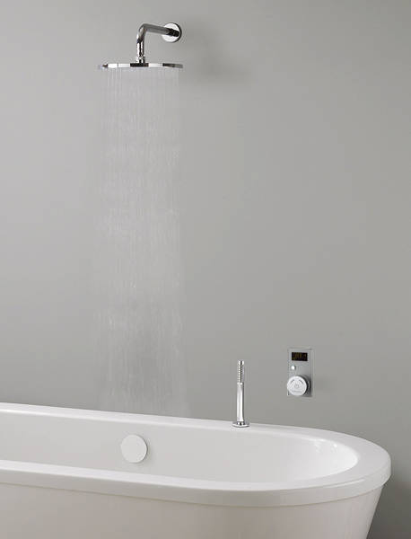 Larger image of Crosswater Elite Digital Showers Ultimate Shower & Bath Filler Pack (White).