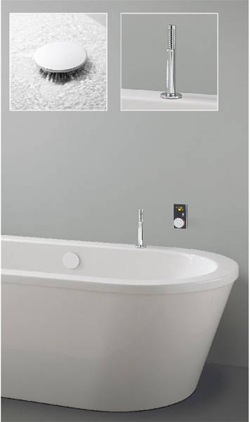 Example image of Crosswater Elite Digital Showers Ultimate Shower & Bath Filler Pack (White).