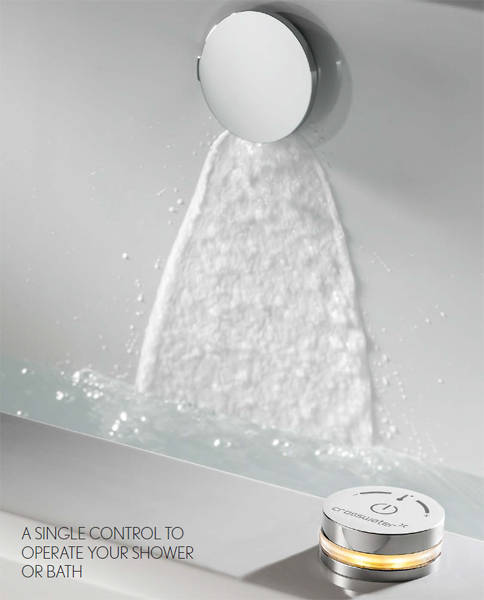 Example image of Crosswater Solo Digital Showers Digital Bath Filler With Pop Up Waste.