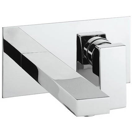 Larger image of Crosswater Verge Wall Mounted Basin Mixer Tap (Chrome).