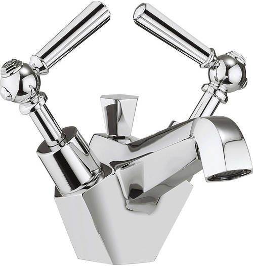 Example image of Crosswater Waldorf Basin Mixer & Bath Filler Tap Pack (Chrome Lever Handles).