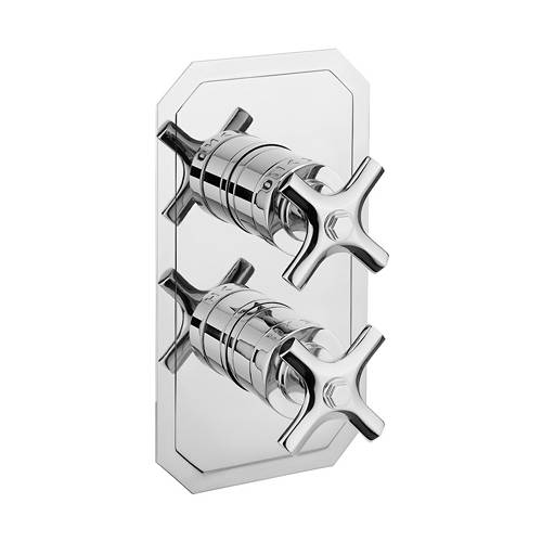 Larger image of Crosswater Waldorf Thermostatic Shower Valve (1 Outlet, Crosshead).
