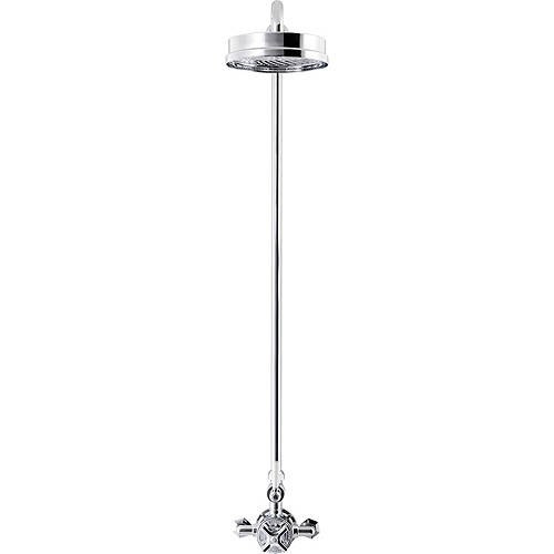 Larger image of Crosswater Waldorf Thermostatic Shower Kit (1 Outlet, Chrome & White).