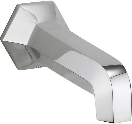 Larger image of Crosswater Waldorf Traditional Bath Spout (Chrome).