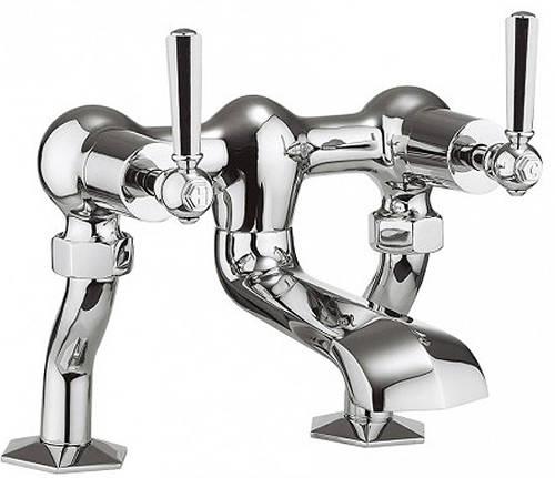 Larger image of Crosswater Waldorf Bath Filler Tap With Chrome Lever Handles (Chrome).