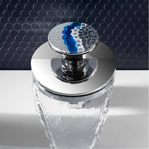 Example image of Crosswater Water Circle Waterfall Basin Mixer Tap & Designer Handle (Chrome).