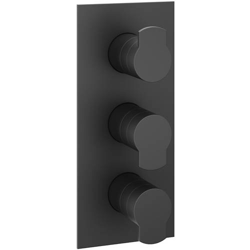 Larger image of Crosswater Wisp Shower Valve With 2 Outlets & Diverter (Matt Black).