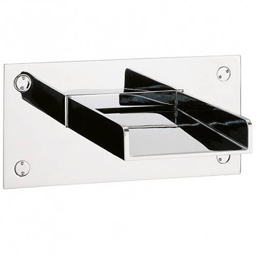 Larger image of Crosswater Bath Spouts Water Square Waterfall Bath Filler Spout (Chrome).