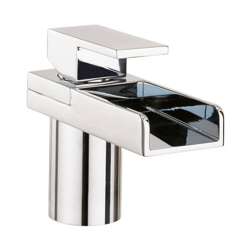 Example image of Crosswater Water Square Basin Mixer Tap (Chrome).