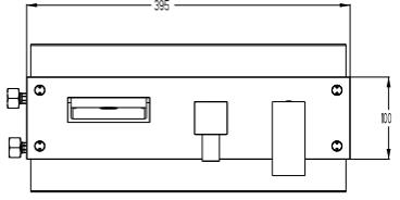 Technical image of Crosswater Water Square Wall Mounted Bath Shower Mixer Tap (Chrome).