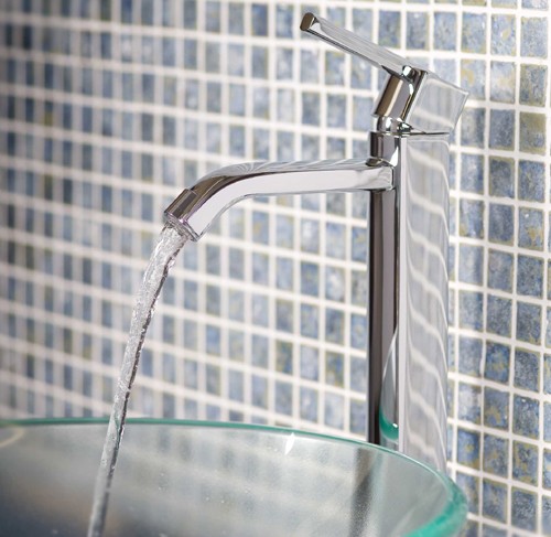 Example image of Deva Azeta Single Lever High Rise Mixer Tap.