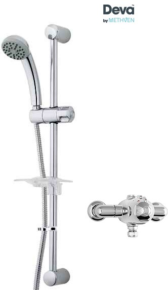 Larger image of Deva Azure Exposed Thermostatic Shower Valve With Single Mode Kit.