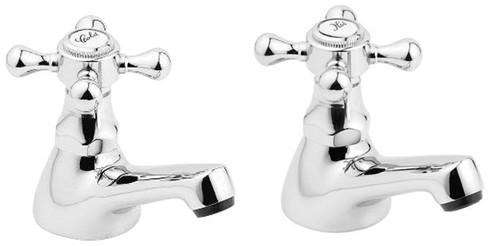 Example image of Deva Tudor Bathroom Tap Pack 1 (Chrome).