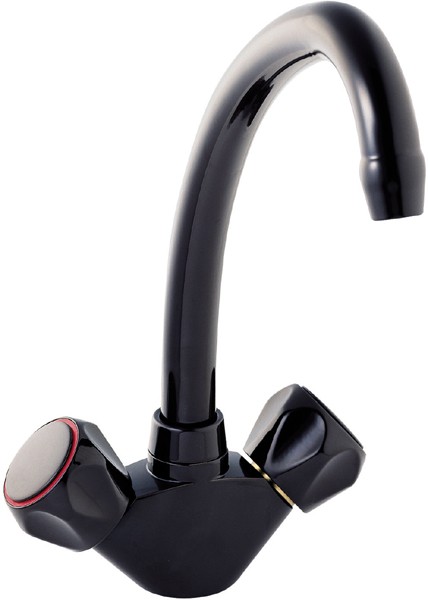 Larger image of Deva Profile Dual Flow Kitchen Tap With Swivel Spout (Mocca Brown)