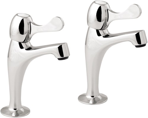 Larger image of Deva Lever Action Lever High Neck Sink Taps (Pair).