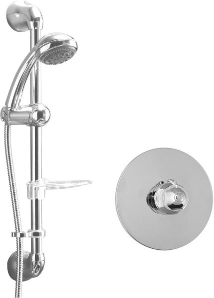 Larger image of Deva Azure TMV2 Thermostatic Concealed Shower Valve Kit (Chrome).