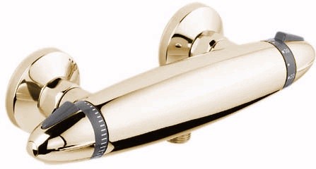 Larger image of Deva Shower Axis Thermostatic Shower Valve (Gold).