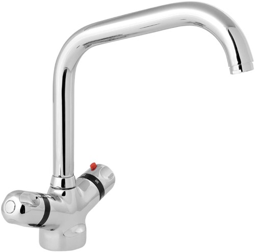 Larger image of Deva Dynamic Dynamic Thermostatic Mono Kitchen Sink Mixer.