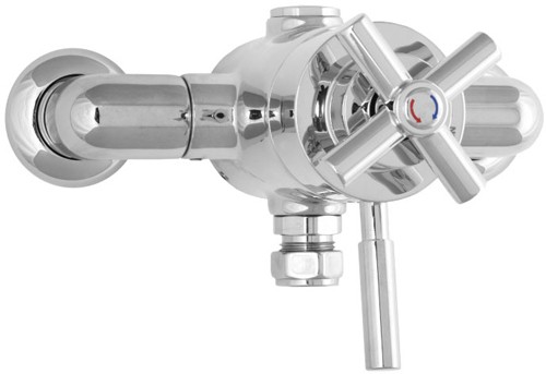 Larger image of Deva Expression TMV2 Thermostatic Exposed Shower Valve (Chrome).