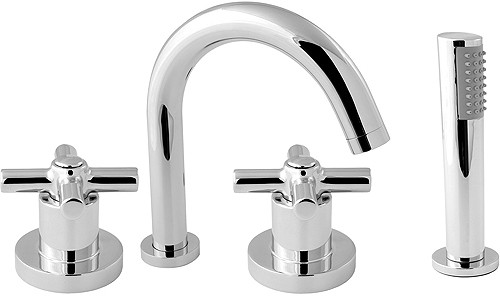 Larger image of Deva Expression 4 Hole Bath Shower Mixer Tap.