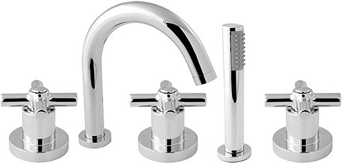 Larger image of Deva Expression 5 Hole Bath Shower Mixer Tap.