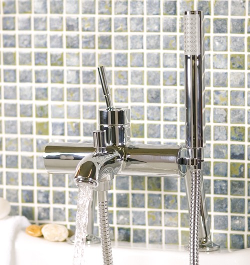 Example image of Deva Evolution Bath Shower Mixer Tap With Shower Kit.