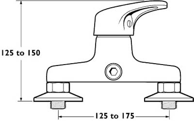 Technical image of Deva Excel Exion Manual Exposed Shower Valve (Chrome).