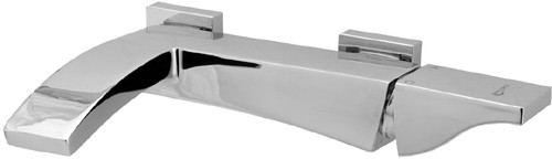 Larger image of Deva Fischio Wall Mounted Bath Filler Tap (Chrome).