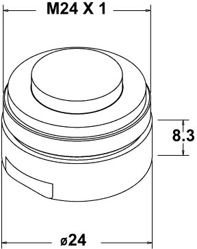 Technical image of Deva Flow Regulators Flow Restrictor For Mono Basin Mixer Tap. 8L/Min.