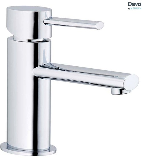 Larger image of Deva Funky Mono Basin Mixer Tap With Press Top Waste (Chrome).