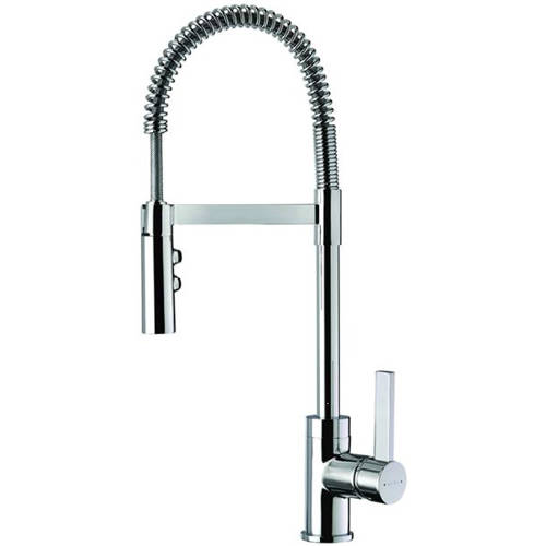 Larger image of Methven Kitchen Gaston Pull-Down Spray Kitchen Tap (Satin Chrome).