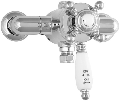 Larger image of Deva Georgian TMV2 Thermostatic Exposed Shower Valve (Chrome).