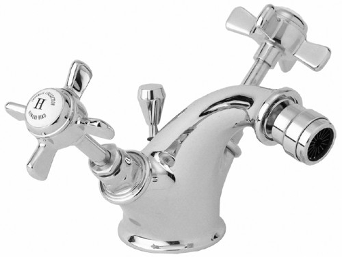 Larger image of Deva Imperial Mono Bidet Mixer Tap With Pop Up Waste (Chrome).