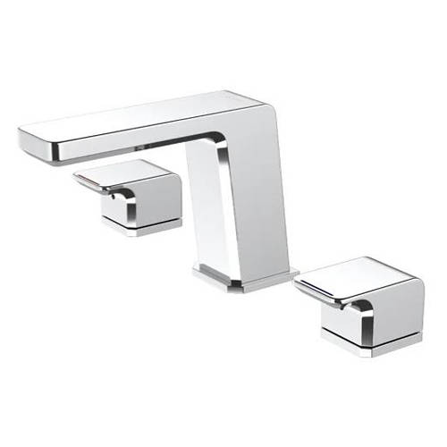 Larger image of Methven Kiri 3 Hole Basin Mixer Tap (Chrome).