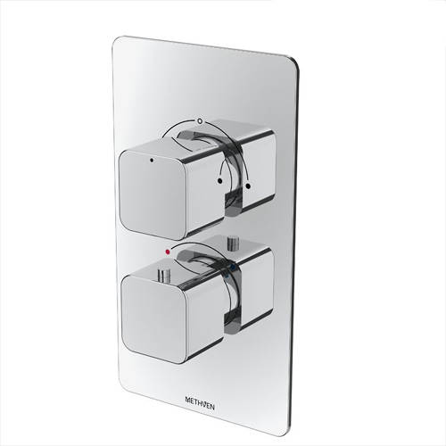 Larger image of Methven Kiri Concealed Thermostatic Mixer Shower Valve (Chrome, 2 Outlets).