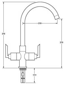 Technical image of Deva Concept Mono Sink Mixer Tap With Swivel Spout (Chrome).