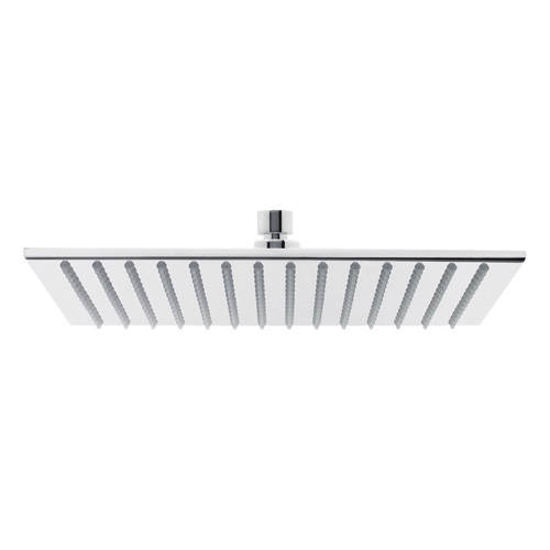 Larger image of Methven Square Thin Brass Shower Head 300x300mm (Chrome).