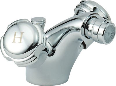 Larger image of Deva Pelican Mono Bidet Mixer Tap With Pop Up Waste (Chrome).