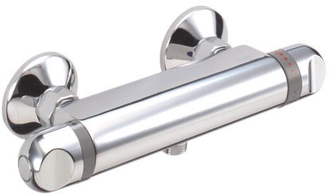 Larger image of Deva Response Low Pressure Thermostatic shower valve (chrome).