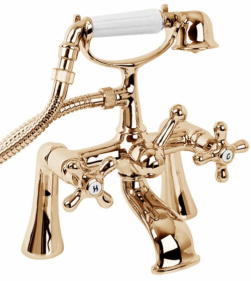 Example image of Deva Regency Bath Tap Pack 2 (Gold).