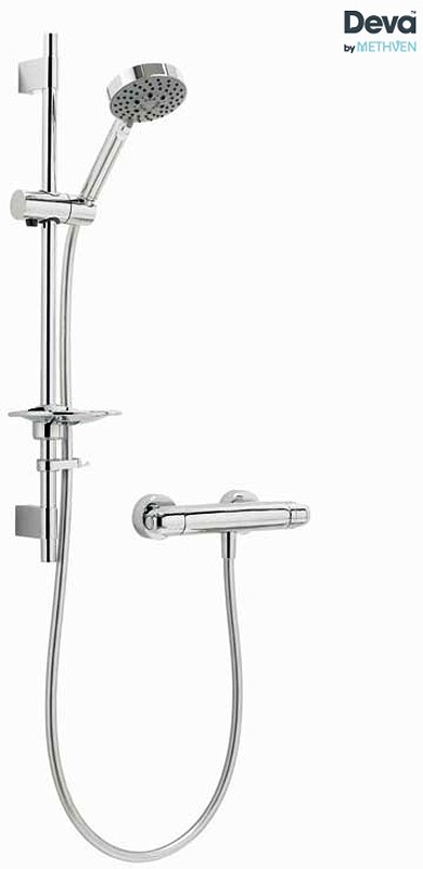 Larger image of Deva Response Thermostatic Bar Shower Valve With Multi Mode Kit.
