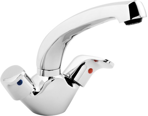 Larger image of Deva Reva Dual Flow Kitchen Tap With Swivel Spout (Chrome).