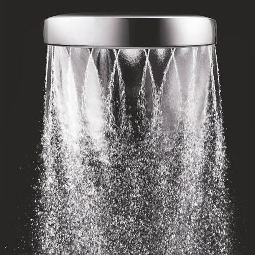 Example image of Methven Aurajet Rua Cool to Touch Bar Mixer Shower Kit (Chrome & White).