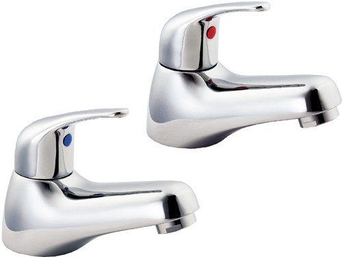 Larger image of Deva Revelle Bath Taps (Pair, Chrome).