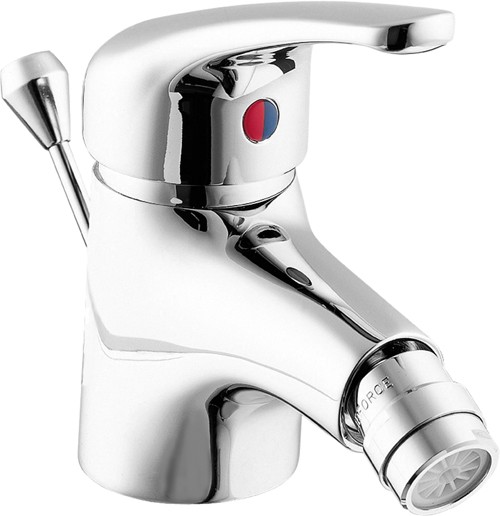 Larger image of Deva Revelle Mono Bidet Mixer Tap With Pop Up Waste (Chrome).